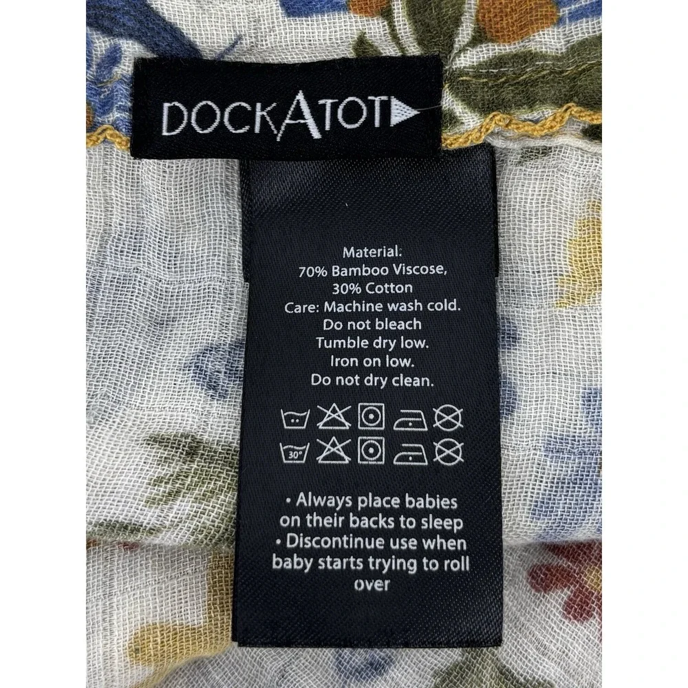 Dock A Tot Bamboo Swaddle Stroller Cover Breastfeeding Cover Soft Easy Care
